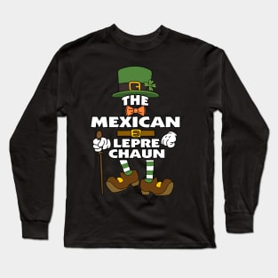 The Mexican Leprechaun St Patrick's Day Celebration Matching Outfits Group Attire Long Sleeve T-Shirt